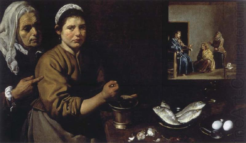 Christ in the house of Marta and Maria, Diego Velazquez